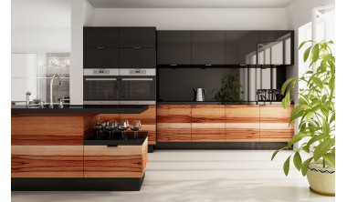 Flat Real Wood Veneer with Integrated Handle